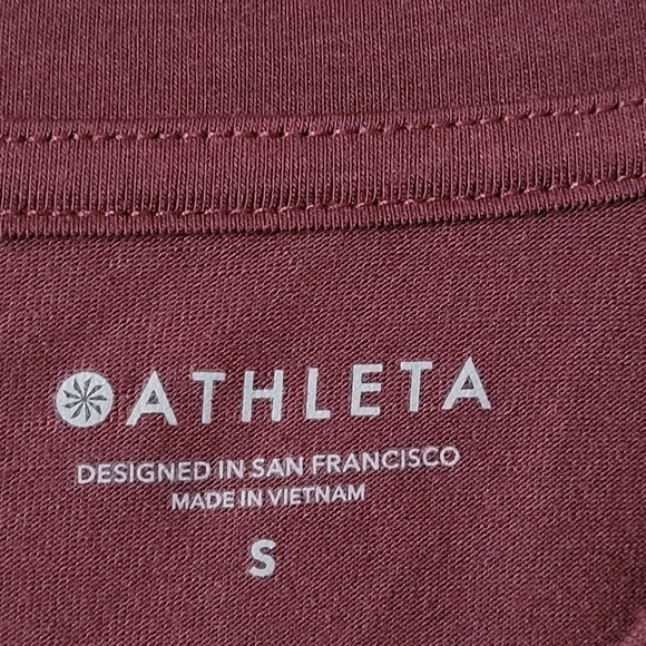 Athleta Women's Maroon Essence Relaxed High Low Tank Small - Picture 5 of 7